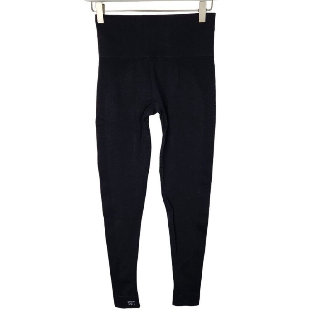 SET ACTIVE Leggings Womens Medium Black Sculptflex Seamless SETACTIVE Pants